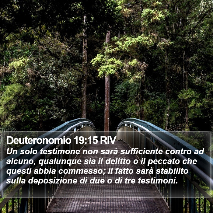 Deuteronomio 19:15 RIV Bible Study