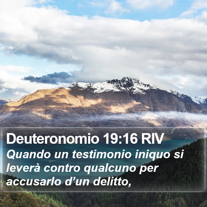 Deuteronomio 19:16 RIV Bible Study