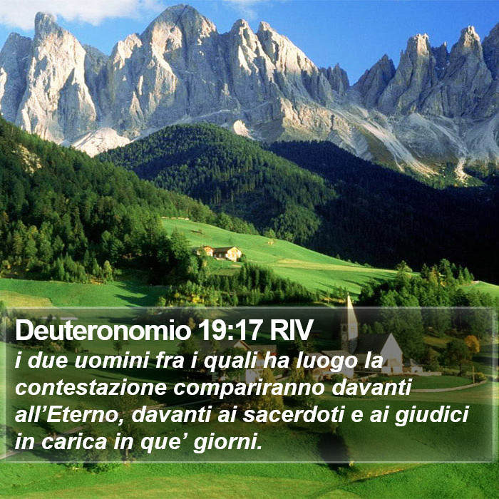 Deuteronomio 19:17 RIV Bible Study