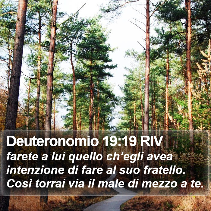 Deuteronomio 19:19 RIV Bible Study