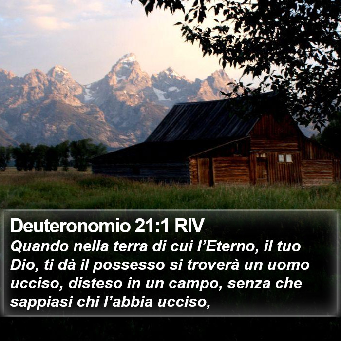 Deuteronomio 21:1 RIV Bible Study