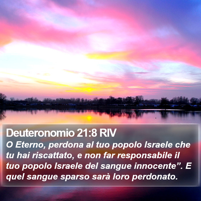 Deuteronomio 21:8 RIV Bible Study