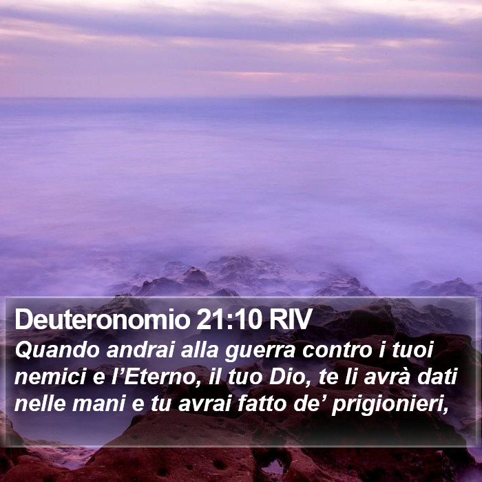 Deuteronomio 21:10 RIV Bible Study