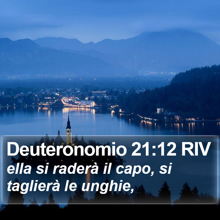 Deuteronomio 21:12 RIV Bible Study