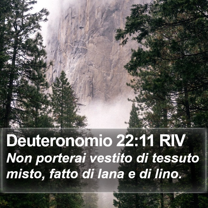 Deuteronomio 22:11 RIV Bible Study