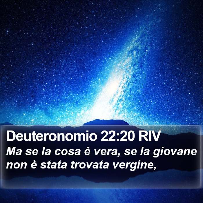 Deuteronomio 22:20 RIV Bible Study