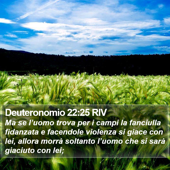 Deuteronomio 22:25 RIV Bible Study