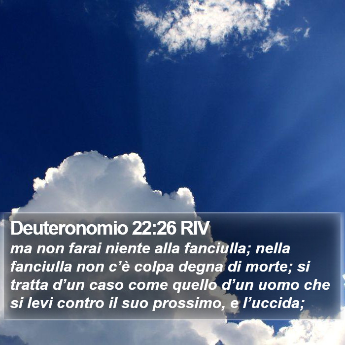 Deuteronomio 22:26 RIV Bible Study