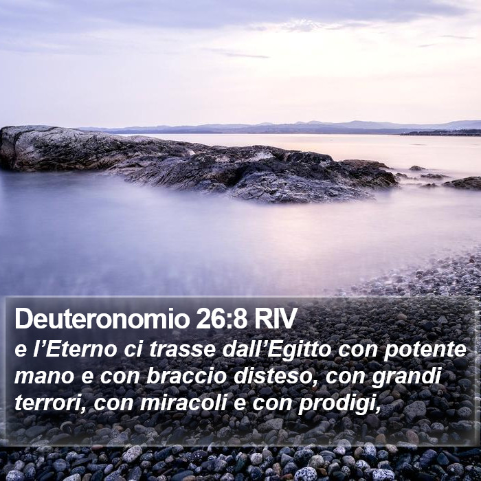 Deuteronomio 26:8 RIV Bible Study