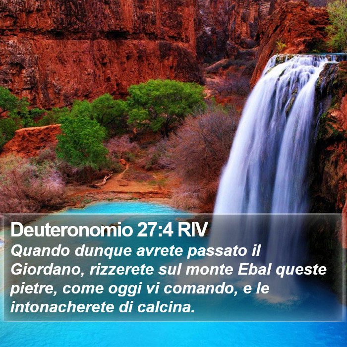 Deuteronomio 27:4 RIV Bible Study