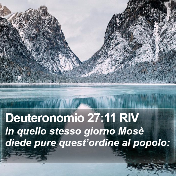 Deuteronomio 27:11 RIV Bible Study