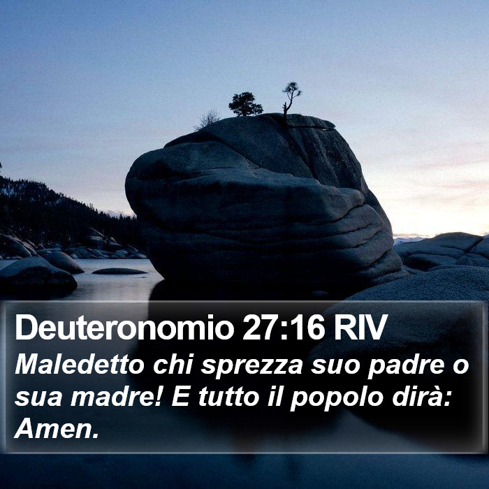 Deuteronomio 27:16 RIV Bible Study