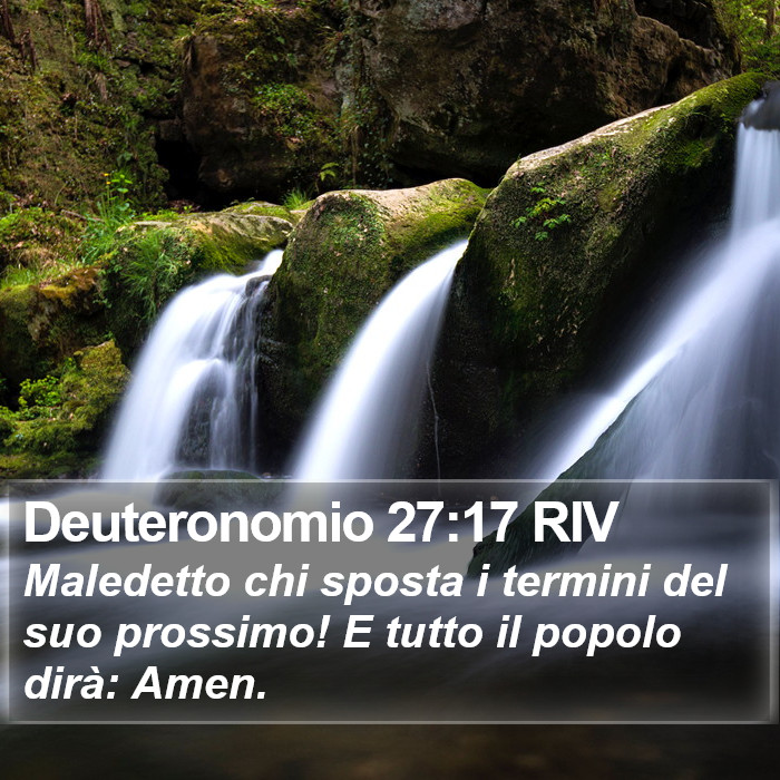 Deuteronomio 27:17 RIV Bible Study