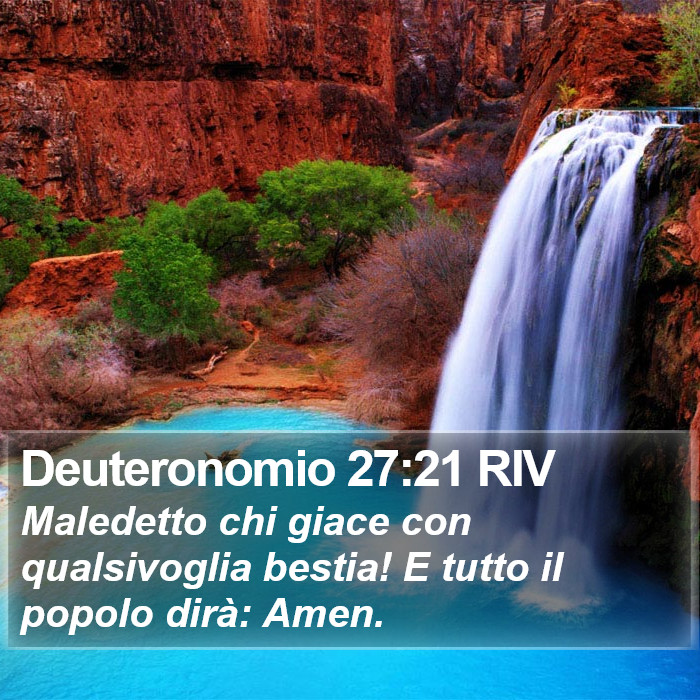 Deuteronomio 27:21 RIV Bible Study