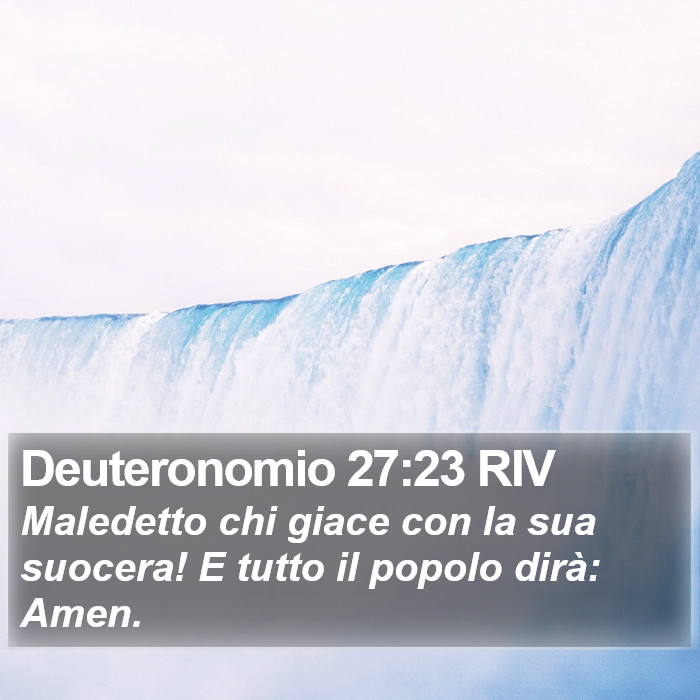 Deuteronomio 27:23 RIV Bible Study