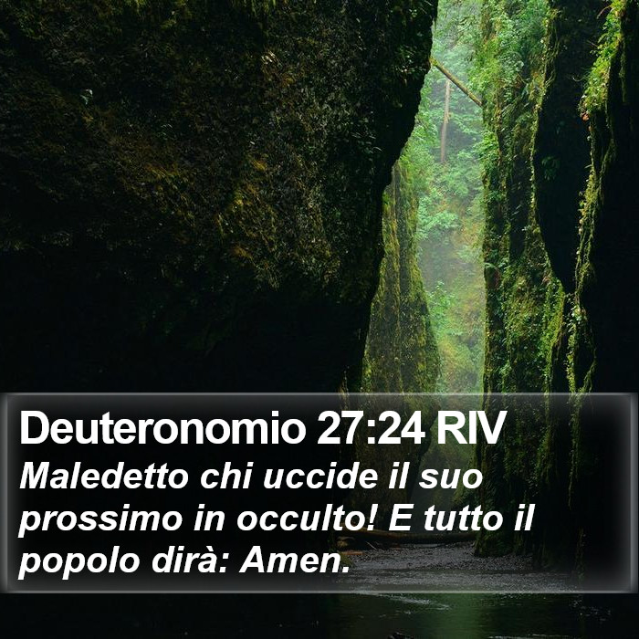 Deuteronomio 27:24 RIV Bible Study