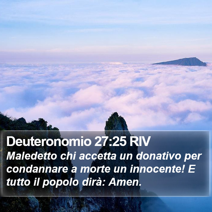 Deuteronomio 27:25 RIV Bible Study