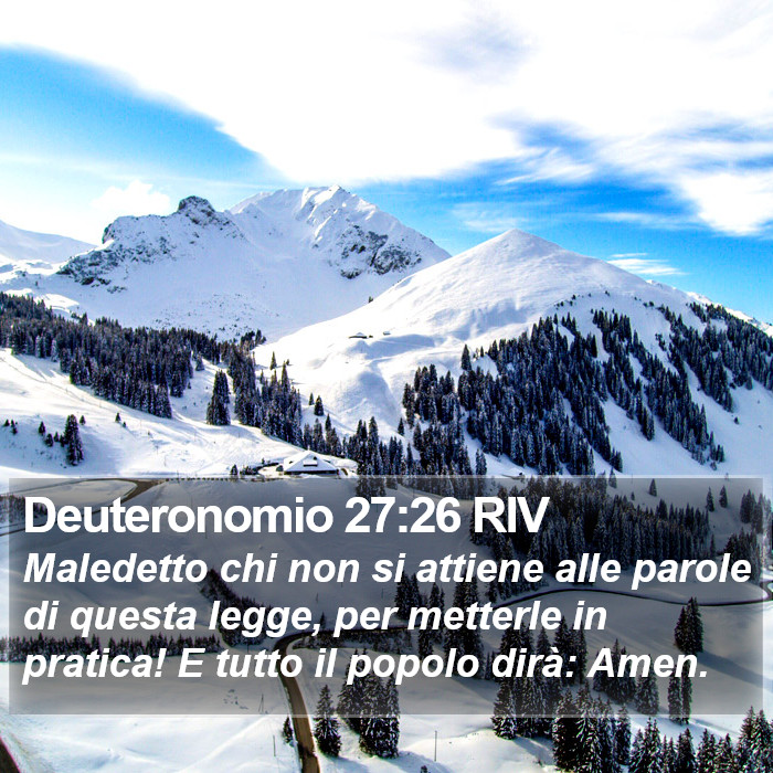 Deuteronomio 27:26 RIV Bible Study