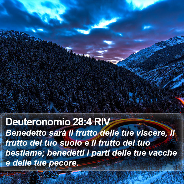 Deuteronomio 28:4 RIV Bible Study