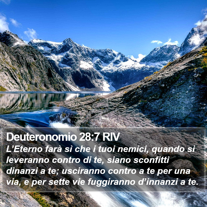 Deuteronomio 28:7 RIV Bible Study