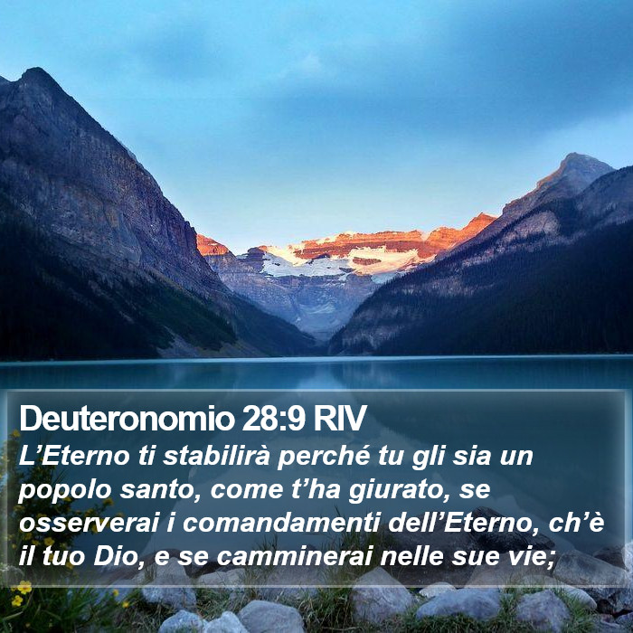 Deuteronomio 28:9 RIV Bible Study