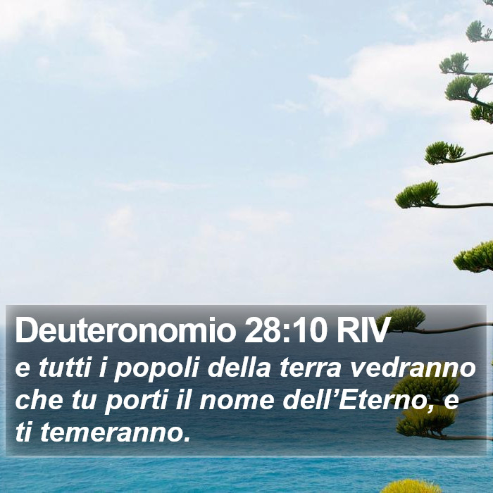 Deuteronomio 28:10 RIV Bible Study