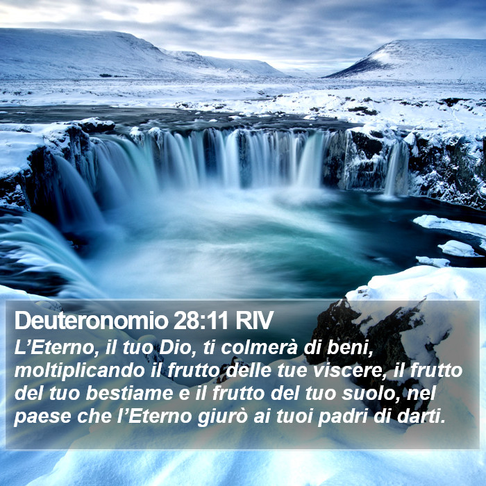 Deuteronomio 28:11 RIV Bible Study