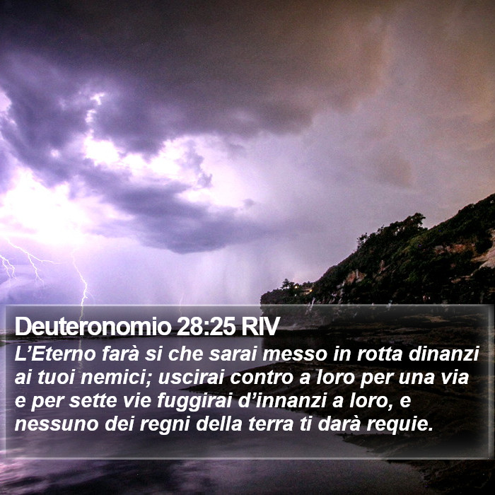 Deuteronomio 28:25 RIV Bible Study