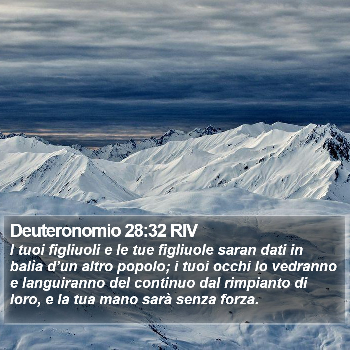 Deuteronomio 28:32 RIV Bible Study