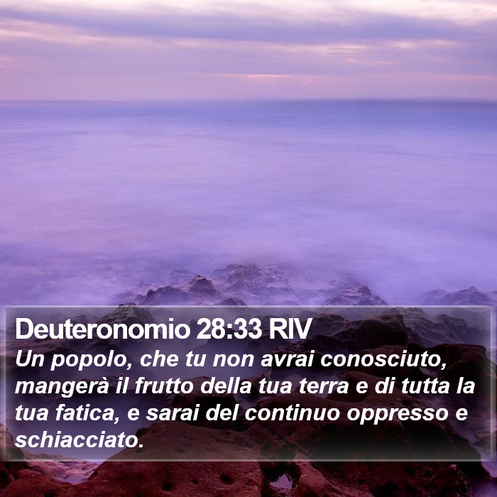 Deuteronomio 28:33 RIV Bible Study