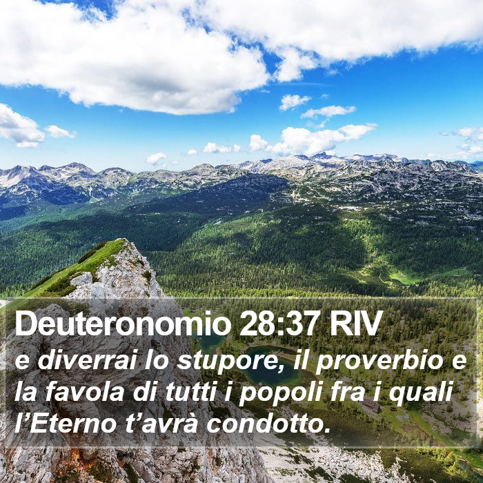 Deuteronomio 28:37 RIV Bible Study