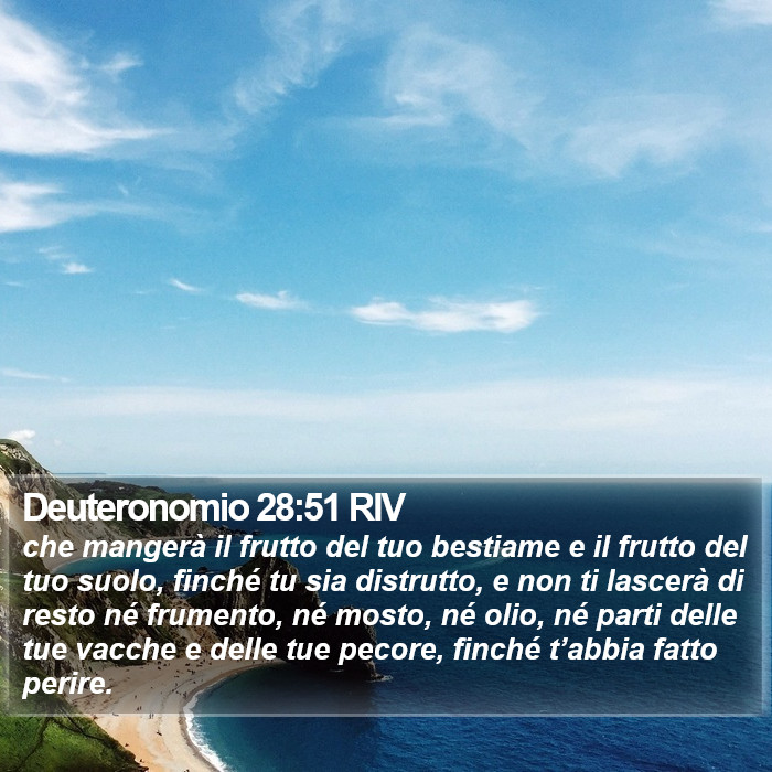 Deuteronomio 28:51 RIV Bible Study