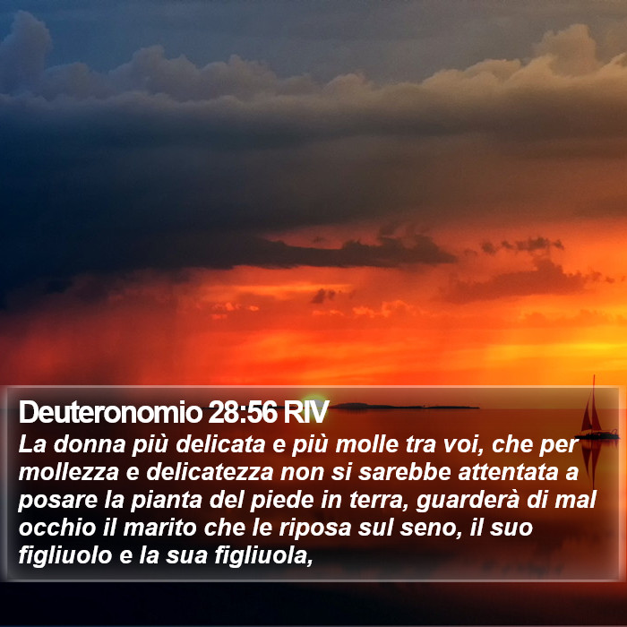 Deuteronomio 28:56 RIV Bible Study