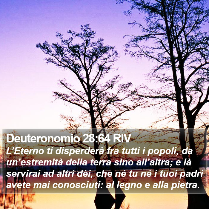 Deuteronomio 28:64 RIV Bible Study