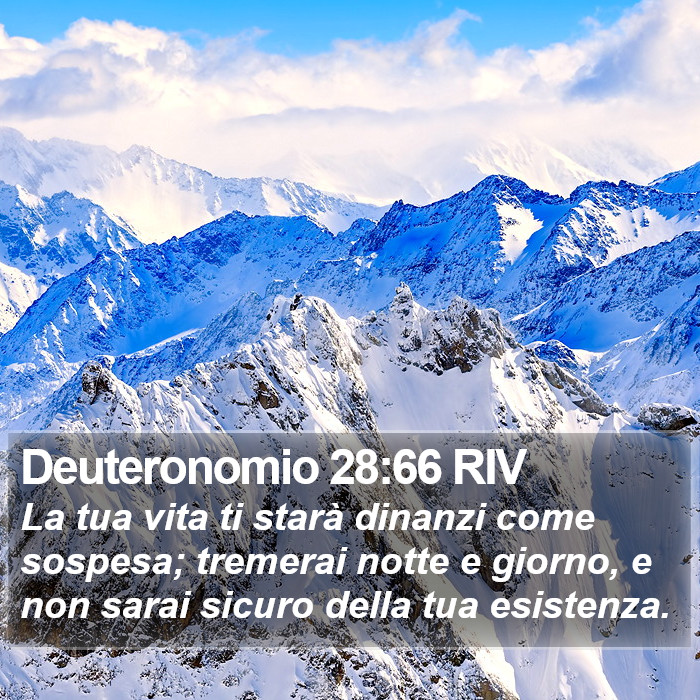 Deuteronomio 28:66 RIV Bible Study