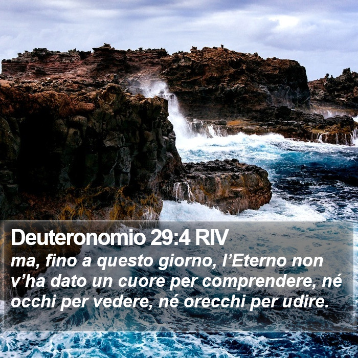 Deuteronomio 29:4 RIV Bible Study