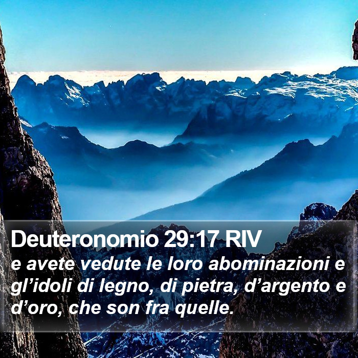 Deuteronomio 29:17 RIV Bible Study