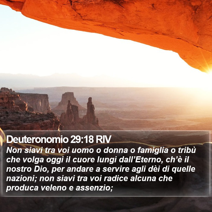 Deuteronomio 29:18 RIV Bible Study