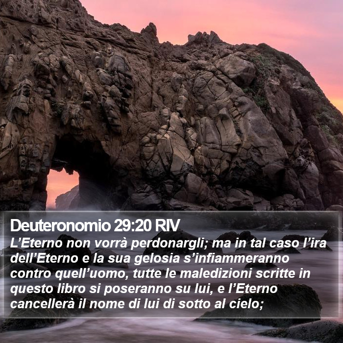 Deuteronomio 29:20 RIV Bible Study