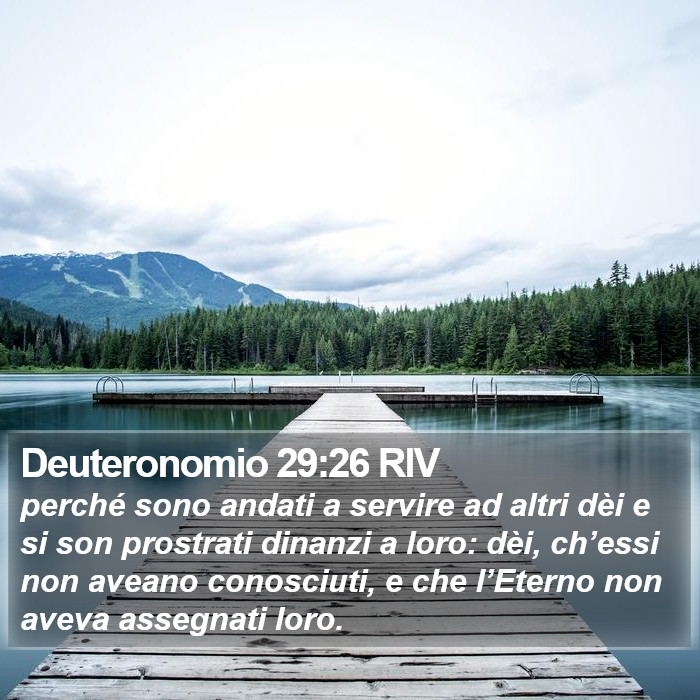 Deuteronomio 29:26 RIV Bible Study