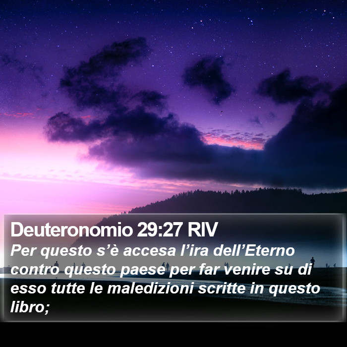 Deuteronomio 29:27 RIV Bible Study