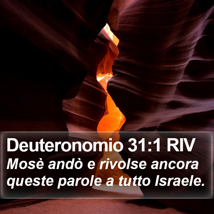 Deuteronomio 31:1 RIV Bible Study