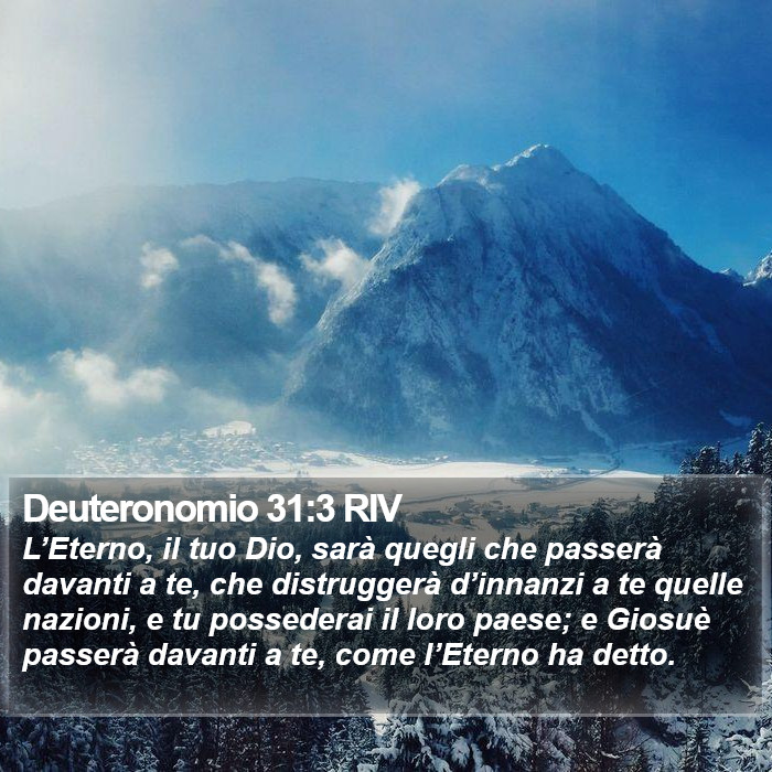 Deuteronomio 31:3 RIV Bible Study