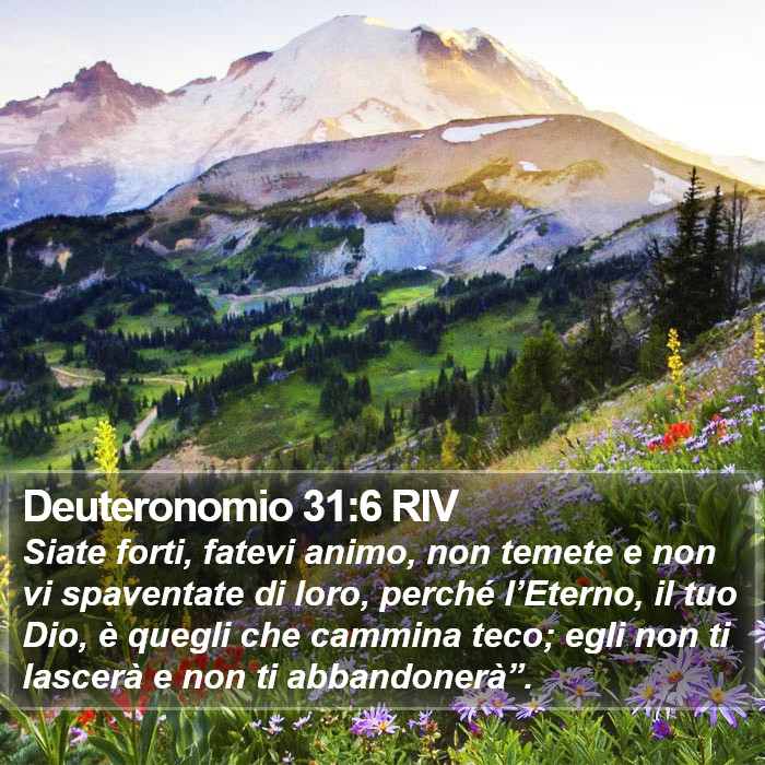 Deuteronomio 31:6 RIV Bible Study