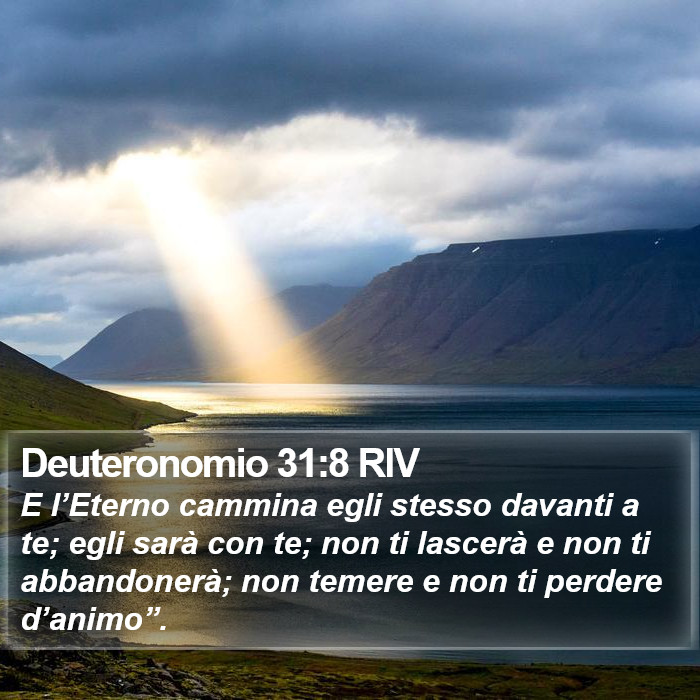 Deuteronomio 31:8 RIV Bible Study