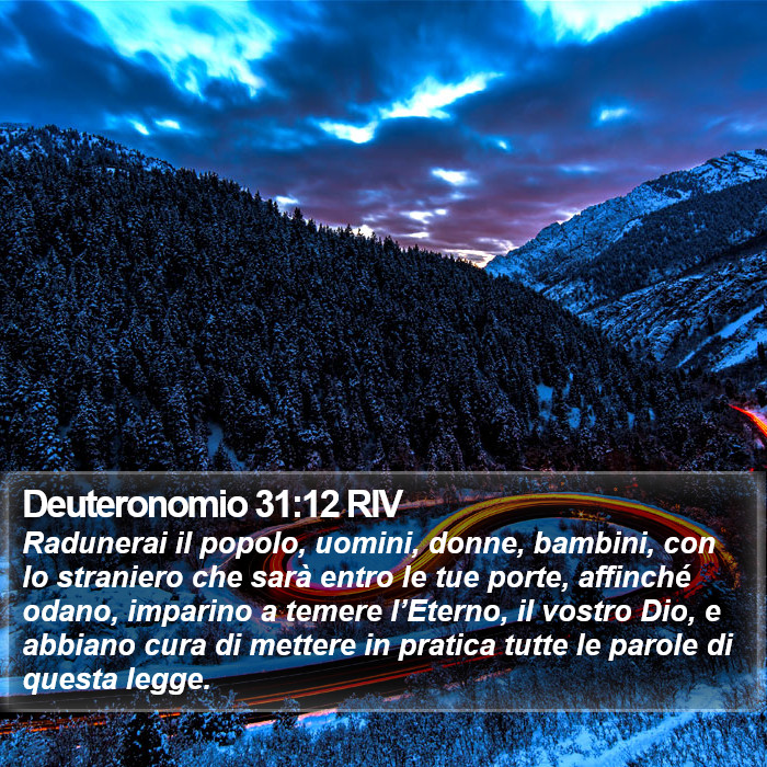 Deuteronomio 31:12 RIV Bible Study