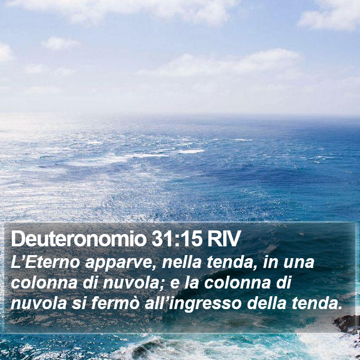 Deuteronomio 31:15 RIV Bible Study