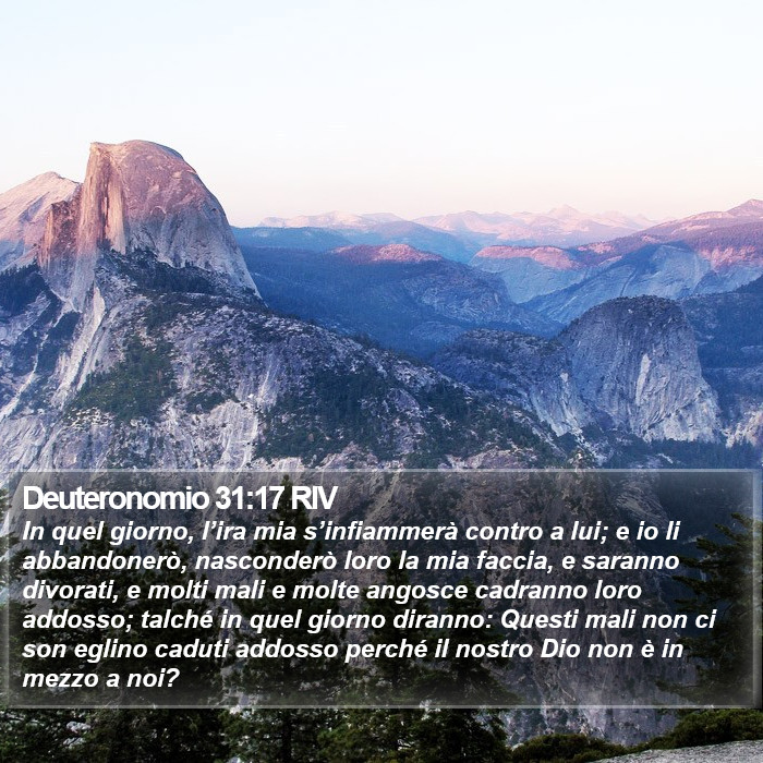 Deuteronomio 31:17 RIV Bible Study