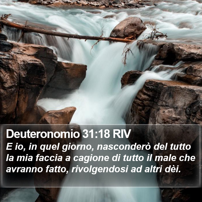 Deuteronomio 31:18 RIV Bible Study