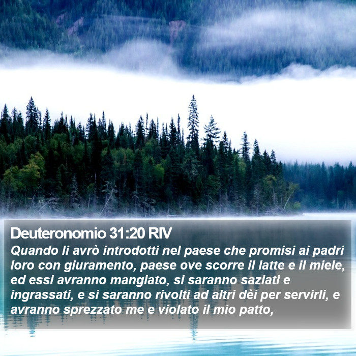 Deuteronomio 31:20 RIV Bible Study